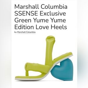 Marshal Columbia x Yume Yume Lime Green and Blue Women's Sandals